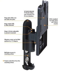 Vision Plus TV Wall Mounting Caravan & Motorhome Brackets -Equip Van Store 07 5170.5 68691.1631884837