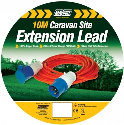 Maypole Camping And Caravan Site Mains Extension Hook Up Leads 1 Maypole Camping And Caravan Site Mains Extension Hook Up Leads