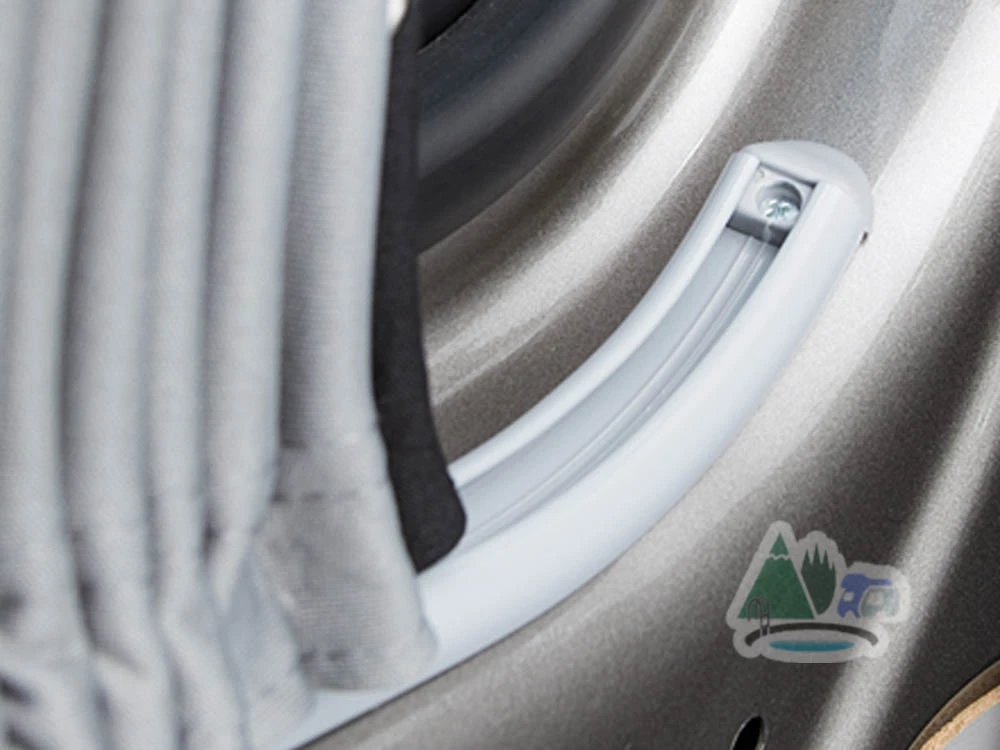 Adventurer Ford Transit Custom Campervan Blackout Curtains Kit - Black/Grey 6 Adventurer Ford Transit Custom Campervan Blackout Curtains Kit - Black/Grey - Image 6