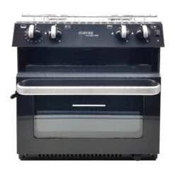 Voyager 4500 Oven, Grill And Hob For Caravans Motorhome Campervans And Marine -Equip Van Store Adventurer Voyager Black Hob Oven Closed 11293.1675339523