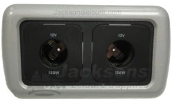 CBE Twin 12v Auto Socket With Support & Frame