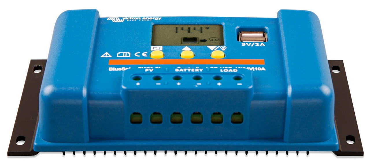 Victron Energy BlueSolar 5 Amp Or 10 Amp PWM Charge Controller W/LCD Display & USB 4 Victron Energy BlueSolar 5 Amp Or 10 Amp PWM Charge Controller W/LCD Display & USB - Image 4