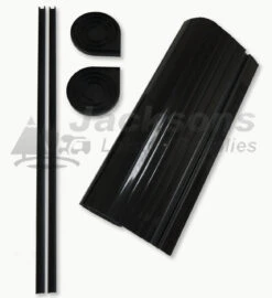 Campervan And Motorhome Tambour Roller Door It In Piano Black -Equip Van Store Complete set 2 Logo 71192.1580991254