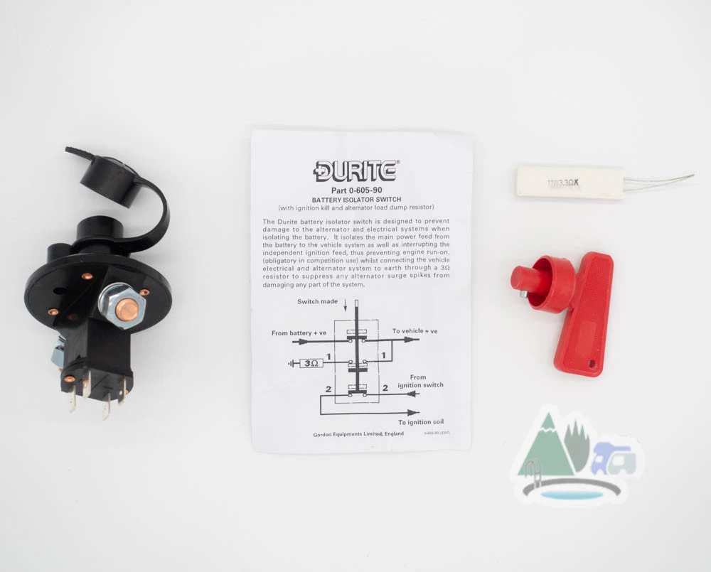 Durite Battery Isolator Switch With Key - 100A 12/24v 3 Durite Battery Isolator Switch With Key - 100A 12/24v - Image 3