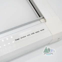 Adventurer Campervan Top Hinge Window With Blind And Fly Screen - Flush Acrylic Glass -Equip Van Store DSC03780 25896.1653050397