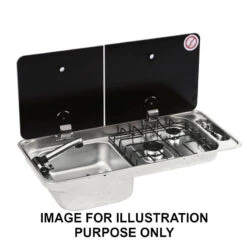 CAN FL1401 FL1402 Sink And Hob Combi Cooker For Campervans & Caravans