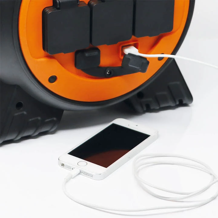 15m Roller Mains Unit Camping Hook Up With LED Light 3 15m Roller Mains Unit Camping Hook Up With LED Light - Image 3