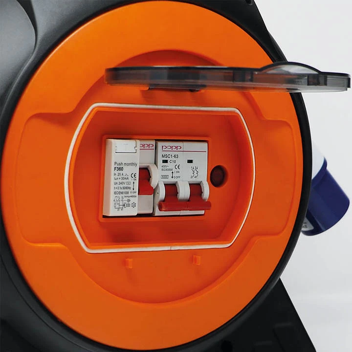 15m Roller Mains Unit Camping Hook Up With LED Light 4 15m Roller Mains Unit Camping Hook Up With LED Light - Image 4