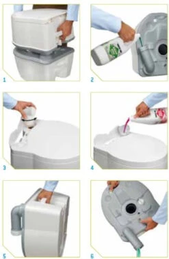 Thetford Porta Potti Excellence 565 Portable Camping Toilet - Manual Flush -Equip Van Store Porta Potti Excellence 3 05243.1452607965