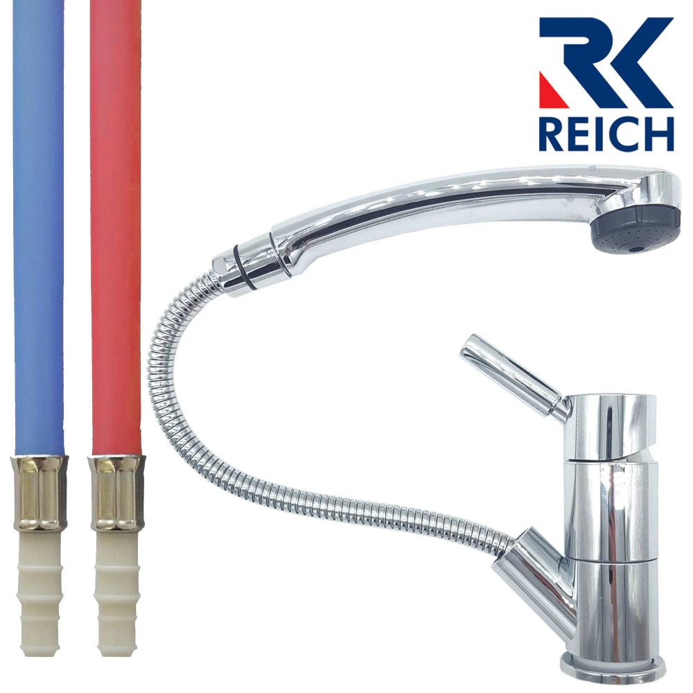 Reich Trend E Chrome Shower Tap With Duett Head 1 Reich Trend E Chrome Shower Tap With Duett Head