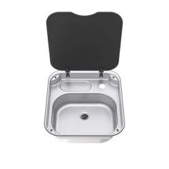 Thetford Spinflo Basic Line Rectangular Caravan Sink With Siphon & Seal