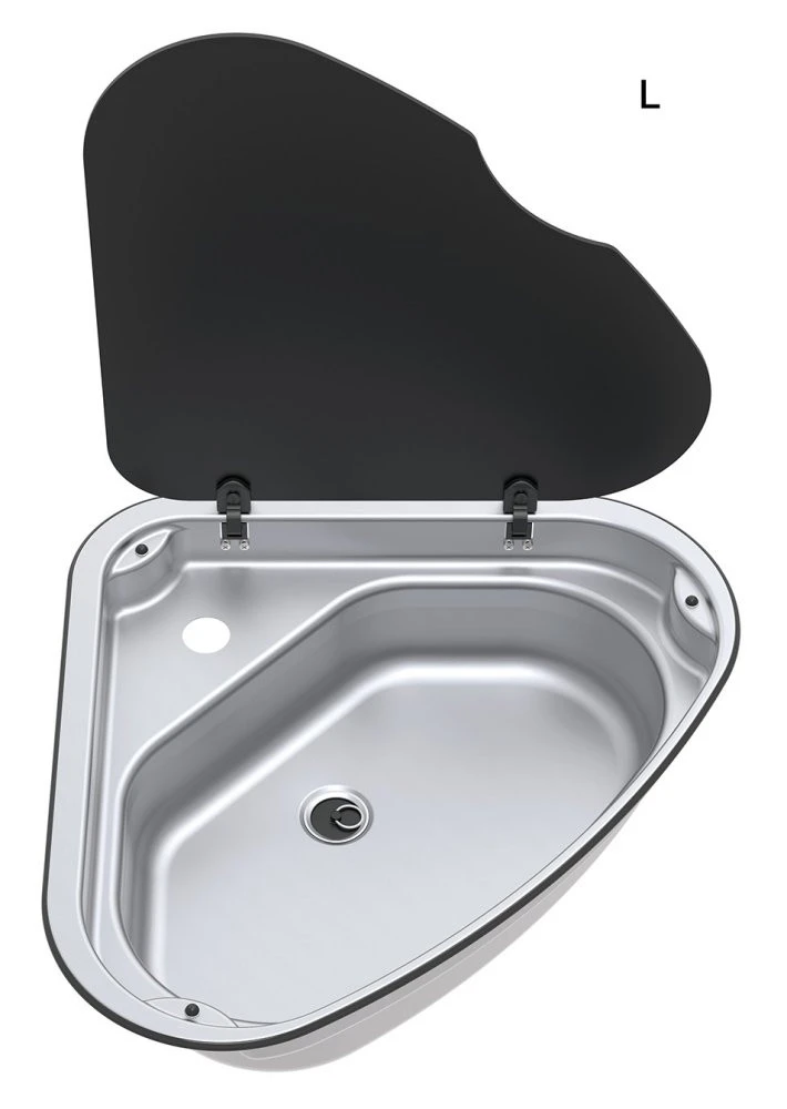 Thetford Spinflo Basic Line Triangular Caravan Sink 2 Thetford Spinflo Basic Line Triangular Caravan Sink - Image 2