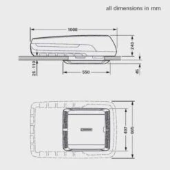 TrumaAventa Comfort Gen 2 Air Conditioning Unit 14 TrumaAventa Comfort Gen 2 Air Conditioning Unit -Equip Van Store Truma Aventa COMFORT Gen2 Air Conditioning For Caravans Motorhomes Dimensions Interior 458x458 05908.1756281001