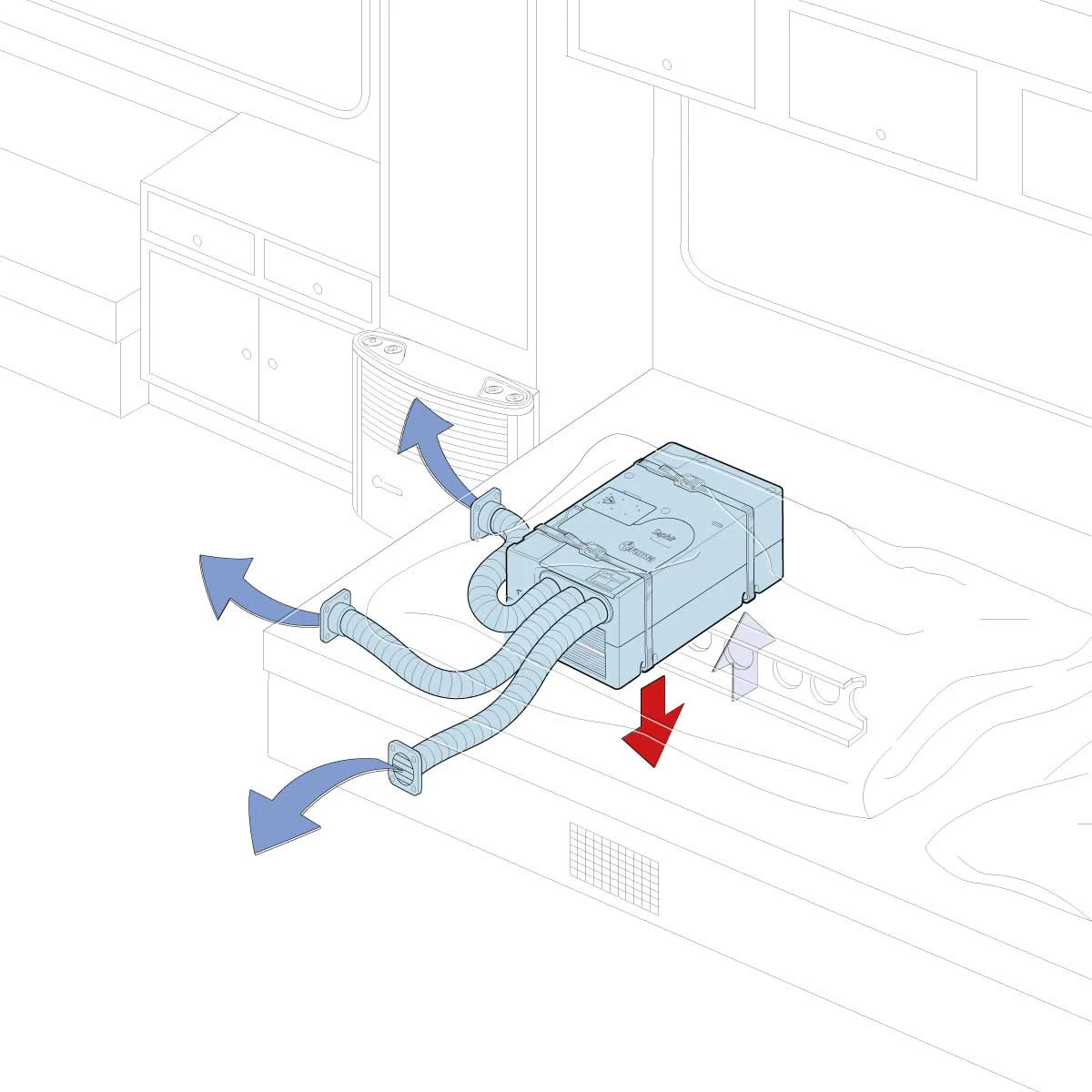 Truma Saphir Comfort Under Bench Air Conditioning Unit 4 Truma Saphir Comfort Under Bench Air Conditioning Unit - Image 4