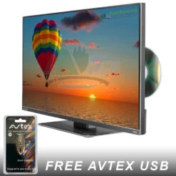 Avtex M199DRS PRO 12v LED HD TV DVD Caravan Motorhome Television