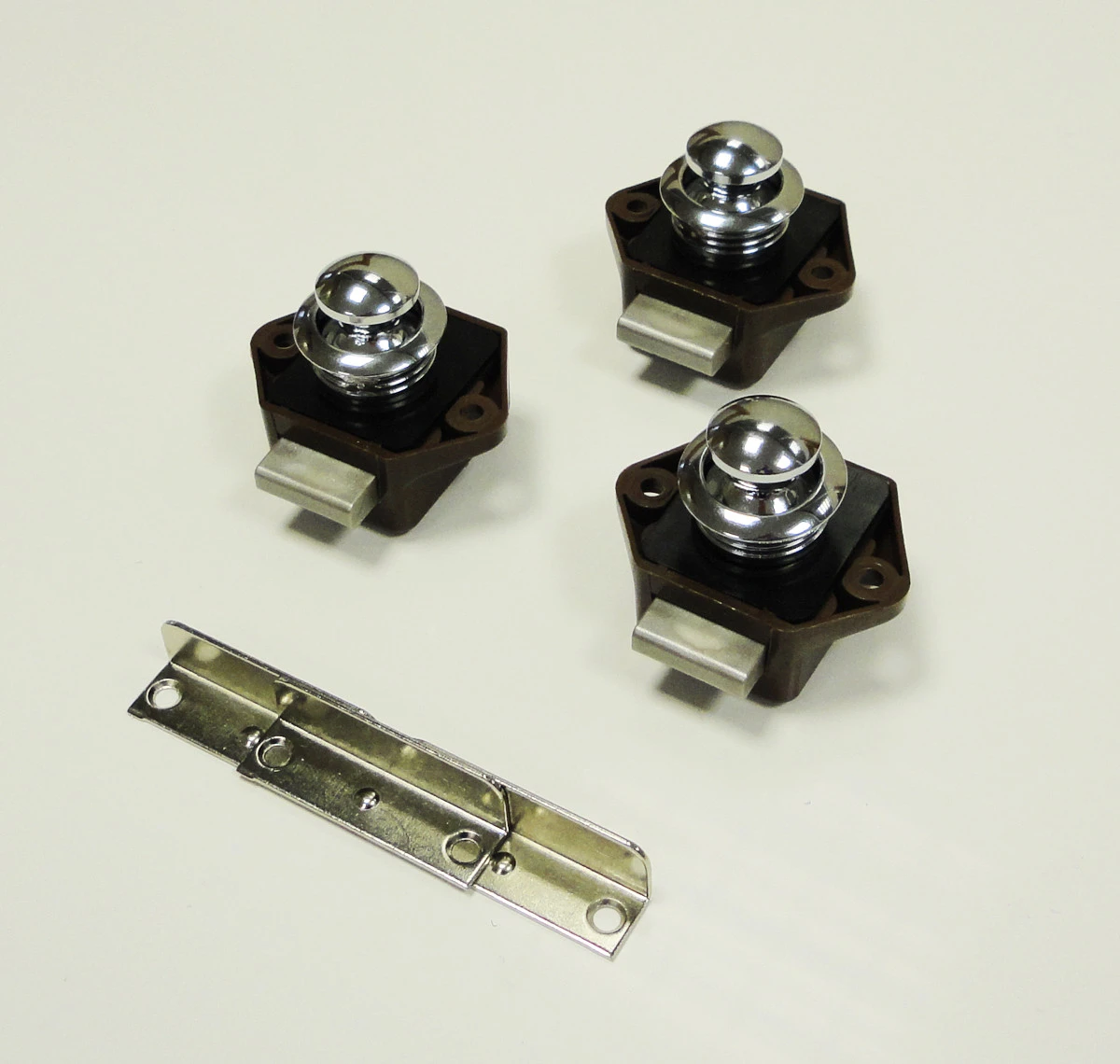 3 Pack Of Caravan Mini Push Button Door Handle And Catch 5 3 Pack Of Caravan Mini Push Button Door Handle And Catch - Image 5