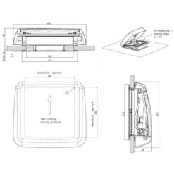 Dometic Micro Heki Campervan Caravan Rooflight -Equip Van Store dometic micro heki 18759.1524738312