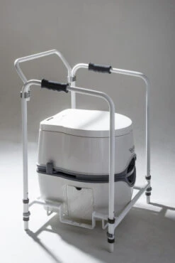Excellence Electric & Manual Flush Portable Toilet With Folding Mobility Frame -Equip Van Store excellence closed frame 80861.1398760963