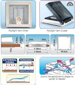 Fiamma Crystal Caravan Roof Light Vent 400 X 400 7 Fiamma Crystal Caravan Roof Light Vent 400 X 400 -Equip Van Store fiamma vent diagram 62974 80558.1659360304
