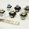 3 Pack Of Caravan Mini Push Button Door Handle And Catch