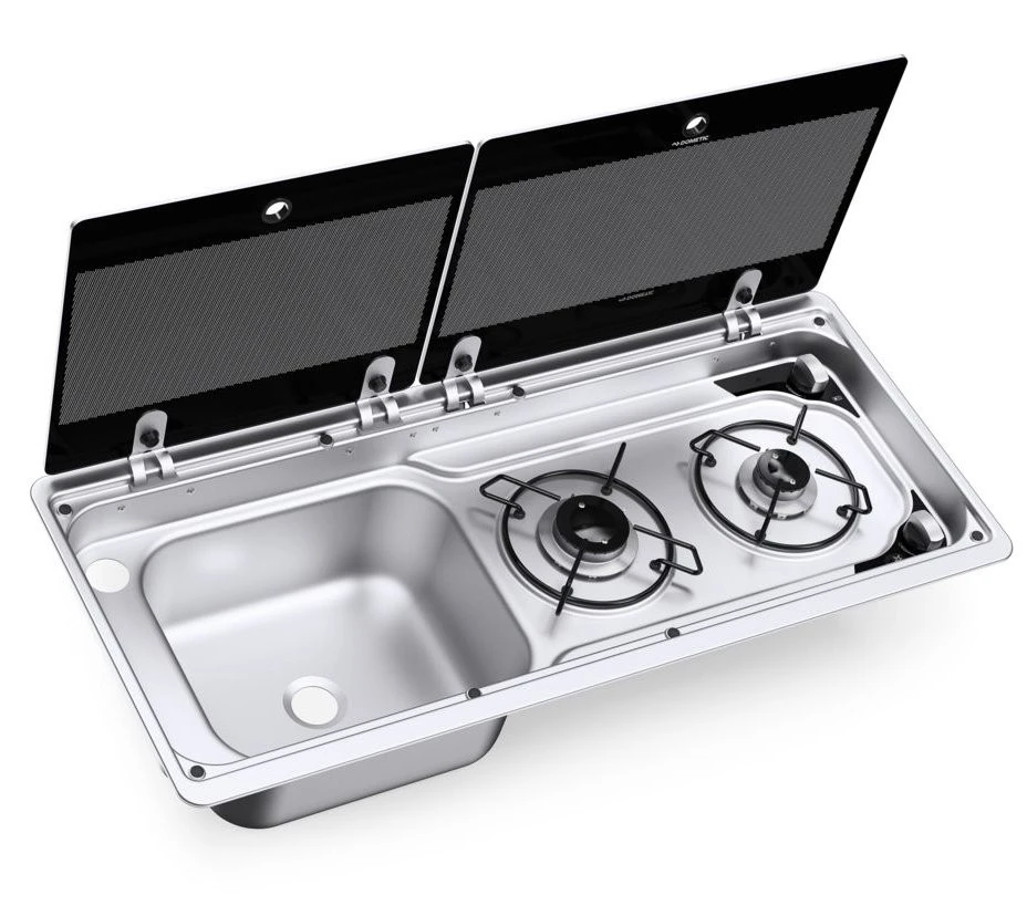 Dometic-Smev 9722 Caravan Motorhome Sink & 2 Burner Hob Combination Unit 2 Dometic-Smev 9722 Caravan Motorhome Sink & 2 Burner Hob Combination Unit - Image 2