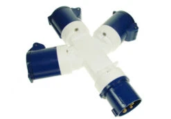 Maypole 3-Way 230v Caravan Site 16 Amp Hook Up Splitter