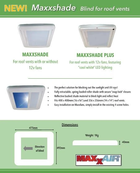 Maxxair Maxxshade Blind For Maxxfan Rooflights 4 Maxxair Maxxshade Blind For Maxxfan Rooflights - Image 4
