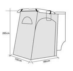 Reimo Fritz-2 Tailgate Tent For VW T5 T6 And Similar Camper Vans 7 Reimo Fritz-2 Tailgate Tent For VW T5 T6 And Similar Camper Vans -Equip Van Store reimo fritz size 33015.1492237990