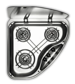 Dometic-Smev PI9003 Triangular Caravan 3 Burner Hob
