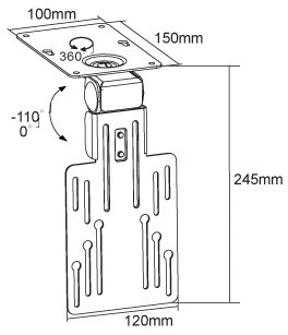 Svensen SV6 LCD/LED Under Shelf TV Bracket 2 Svensen SV6 LCD/LED Under Shelf TV Bracket - Image 2