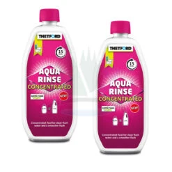 Thetford Aqua Rinse Pink Concentrated Twin Pack Flush Tank Chemical For Caravan Cassette Toilets Porta And Potti