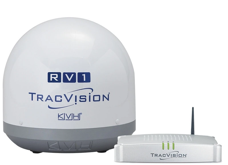 TracVision RV1 In Motion Compact Motorhome Satellite TV Dome (DISCONTINUED) 1 TracVision RV1 In Motion Compact Motorhome Satellite TV Dome (DISCONTINUED)