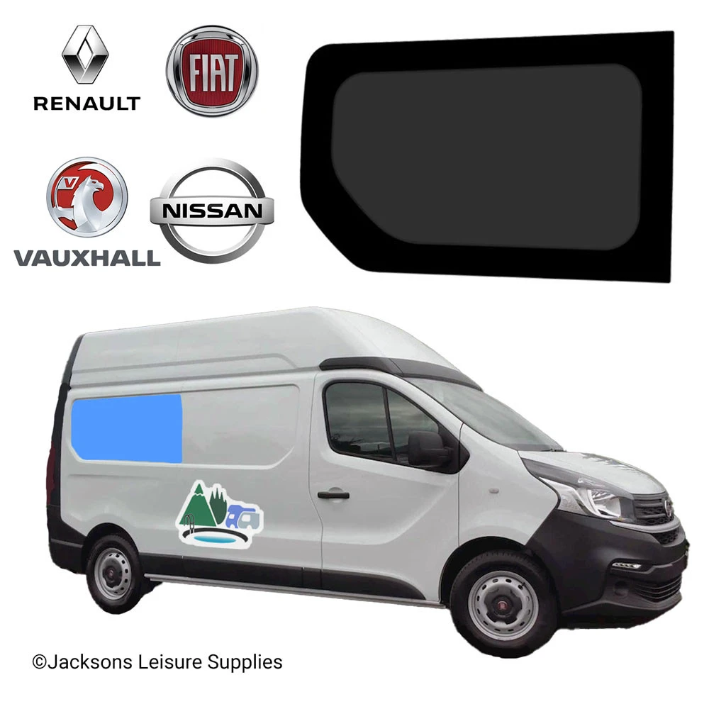 Renault Trafic Vauxhall Vivaro SWB Glass Campervan Window - UK Driver Side Rear 1 Renault Trafic Vauxhall Vivaro SWB Glass Campervan Window - UK Driver Side Rear