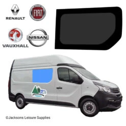 Renault Trafic Vauxhall Vivaro Bonded Glass Fixed Window - Driver's Side